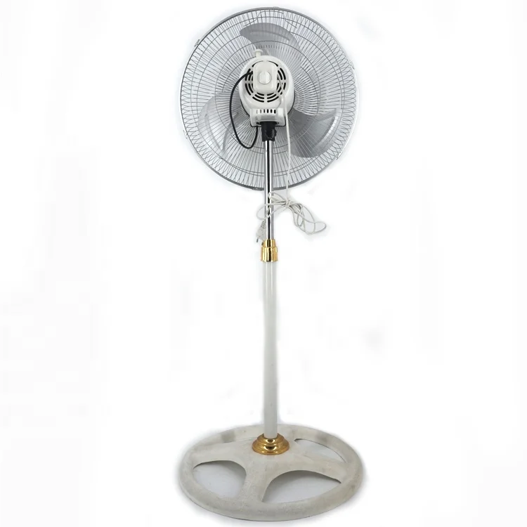 180 Degree big motor india oscillating adjustable 220v antique ice cooling national electric 18 inch stand fan