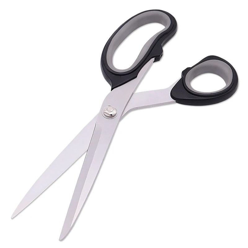 stainless steel  leather fabric black tailor scissors