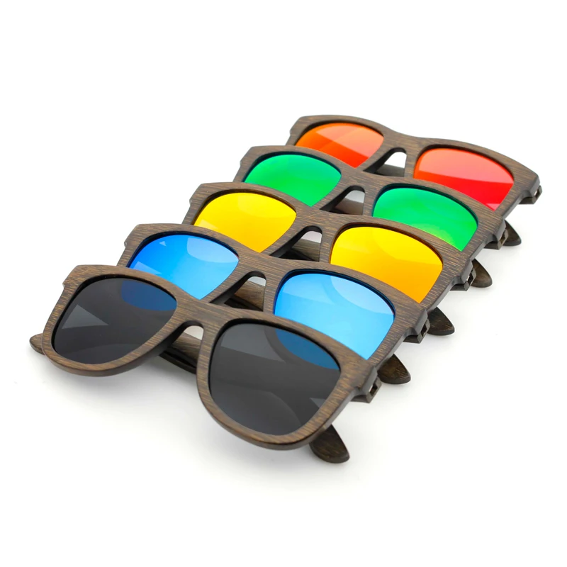 2022 бамбуковые поляризованные солнцезащитные очки в наличии низкий минимальный заказ быстрая доставка