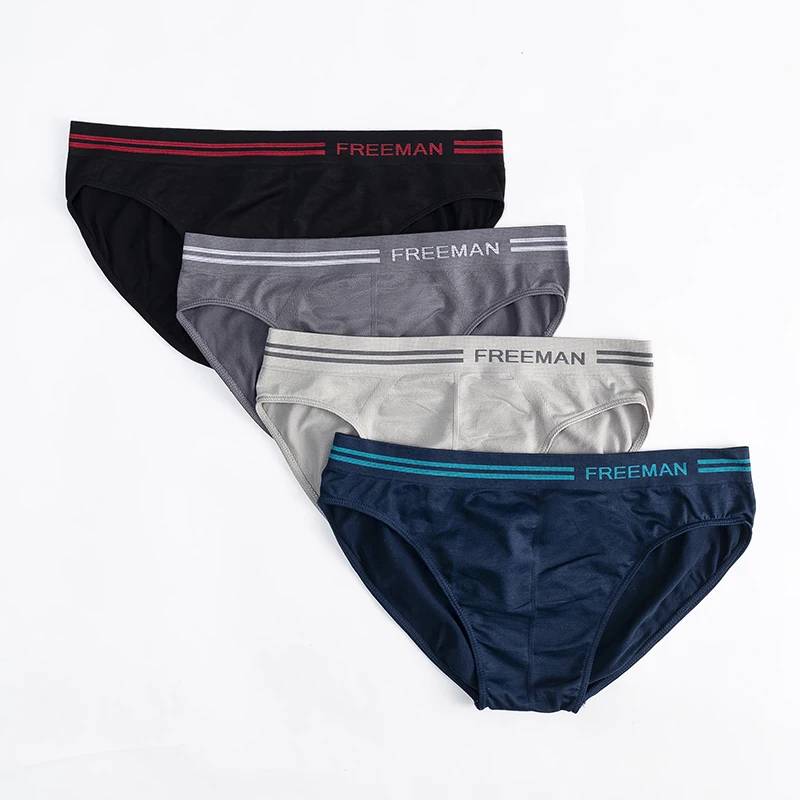 In stock; Wholesale; Low price; Men's comfortable swimming trunks-briefs Men's underwear, men's underwear, briefs, 4 colors men's boxer shorts