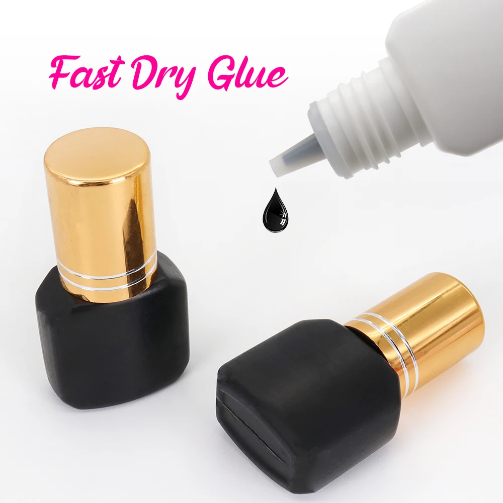 Wholesale Eyelash Fast Dry Glue Waterproof Lash Glue Korea Eyelash Extensions Fastest Strongest Black Glue