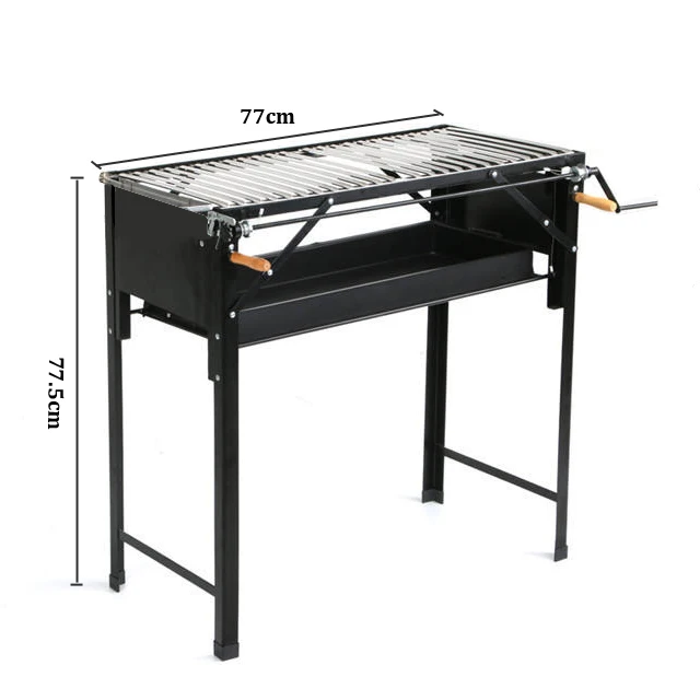 Multifunctional Charcoal Barbecue Grill Outdoor Picnic Garden Party Cooking Foldable Barbecue BBQ Charcoal Grill