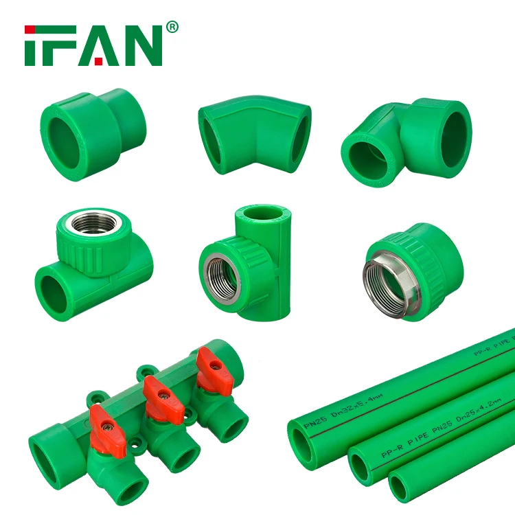 IFAN Wholesale 20-110mm Plastic PPR Pipe Fittings PPR Plumbing Fittings for Water