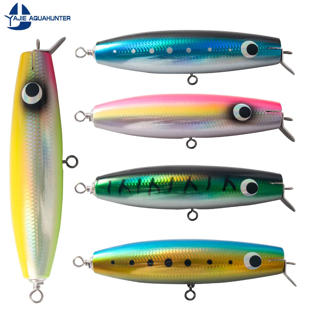 fishing 2024 saltwater fishing Jet Popper Lures top water  floating popper wood lures
