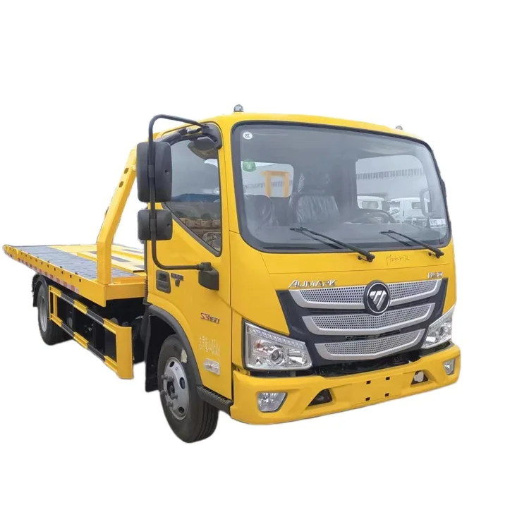 Special offer Foton 5 ton wrecker tow truck flat bed tow trucks &wreckers towing vehicle breakdown truck  recovery vehicle