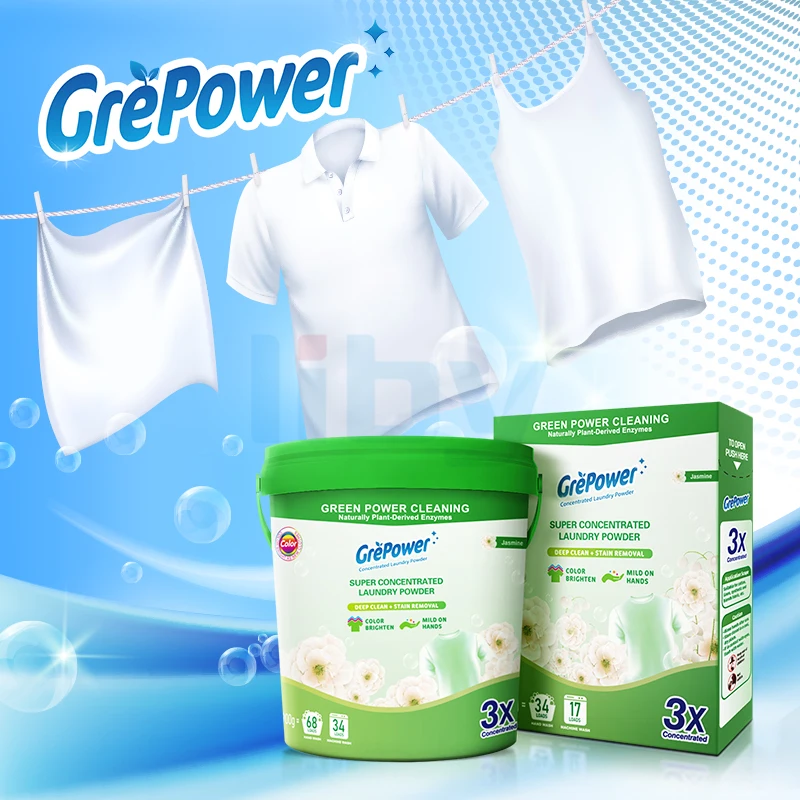 Liby Grepower flow стиральный порошок моющее средство для Тайваня упаковочный мешочек стирки оптом производство Китай 20 кг завод oem