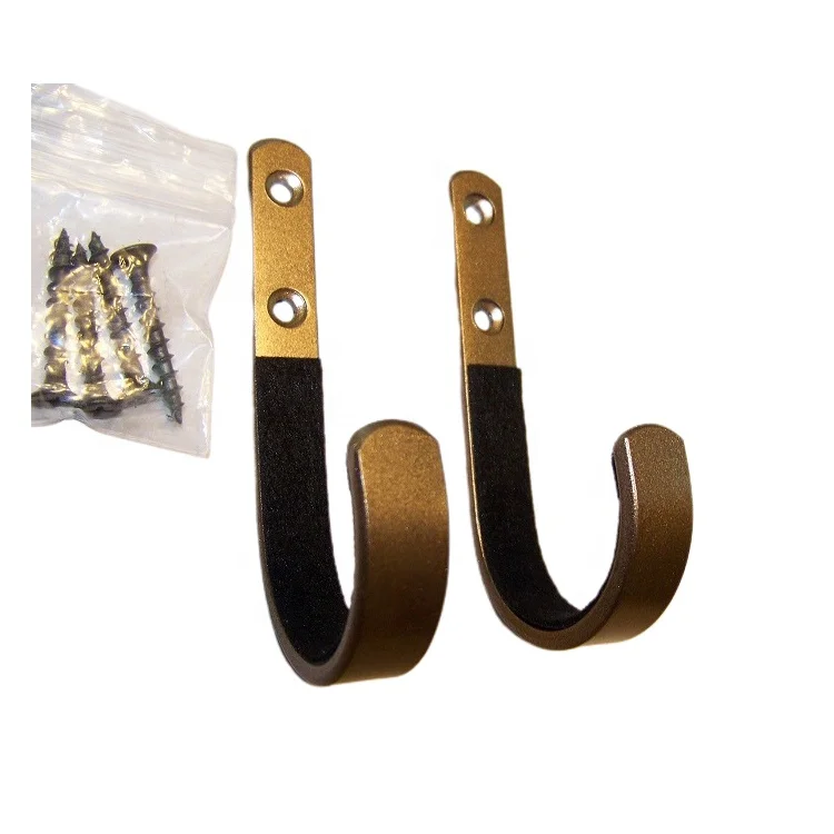 Stainless Steel Wall Mount Storage Rack Arm Hangers Pair with 4 Philips Screws