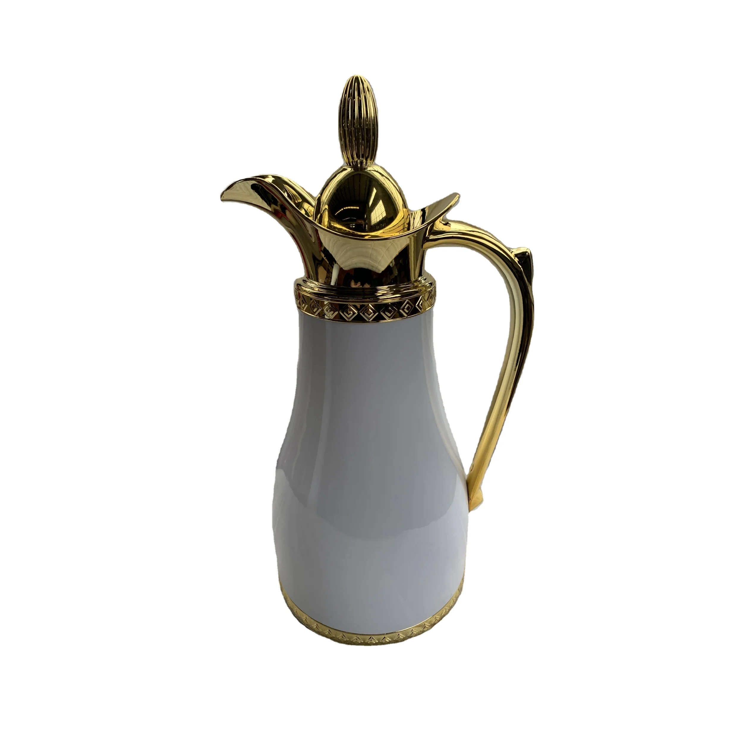 New 1000ml Arabic Style Popular Pink Glass Refill Water Bottle Coffee Pot Vacuum Flask