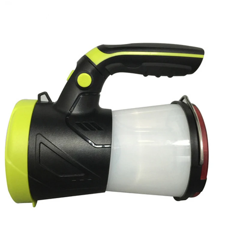 
530LM LED searchlight portable lantern flashlight red warning spotlight usb rechargeable multifunction camping lantern light 