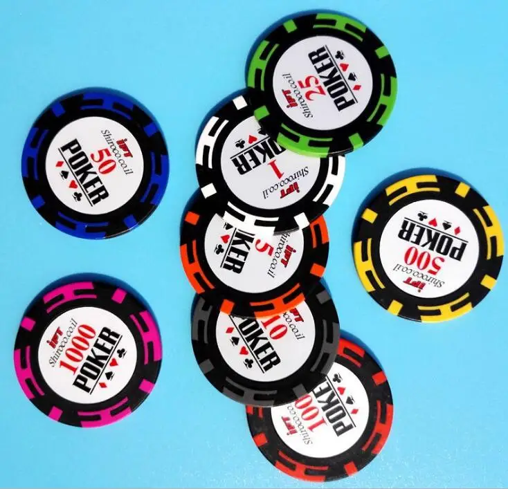 Clay poker chip token jetton