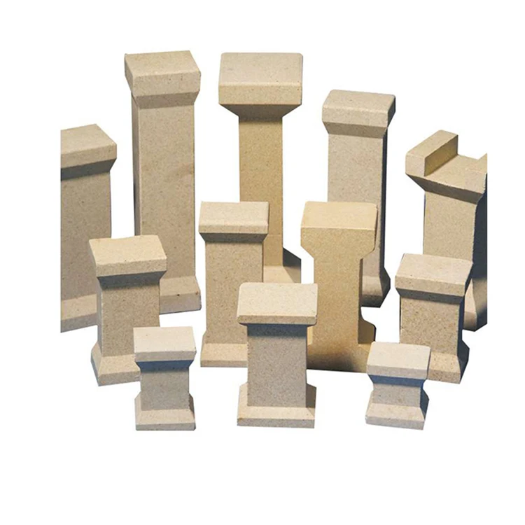 Factory Supply  shape plate Glazed high heat Mullite Kiln Post