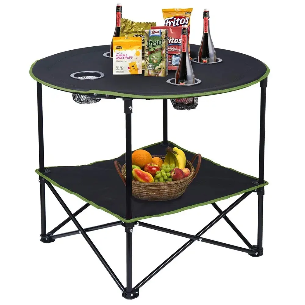 Hot Sales Wholesale Customized Foldable Outdoor Camping Folding Table With Carry Bag Barbeque Fishing Camping Picnic Table