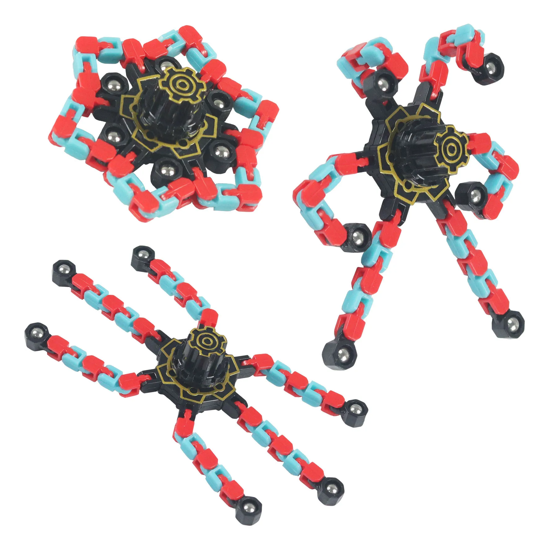 Kids Other Educational Toys Transformable Mechanical Fingertip Gyro Spinner Deformed Fidget Finger Chain Robot Toy Spinners