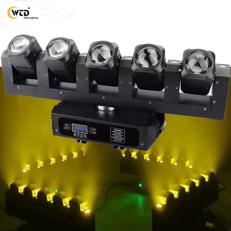 DJ Disco Light 5 X 40W RGBW 4 in 1 6 X 20W White COB LED Beam Bar Moving Head Light for KTV Music Show