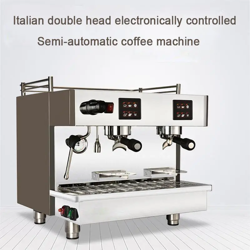 Double head professional automatic industrial commercial espresso coffee machine for business