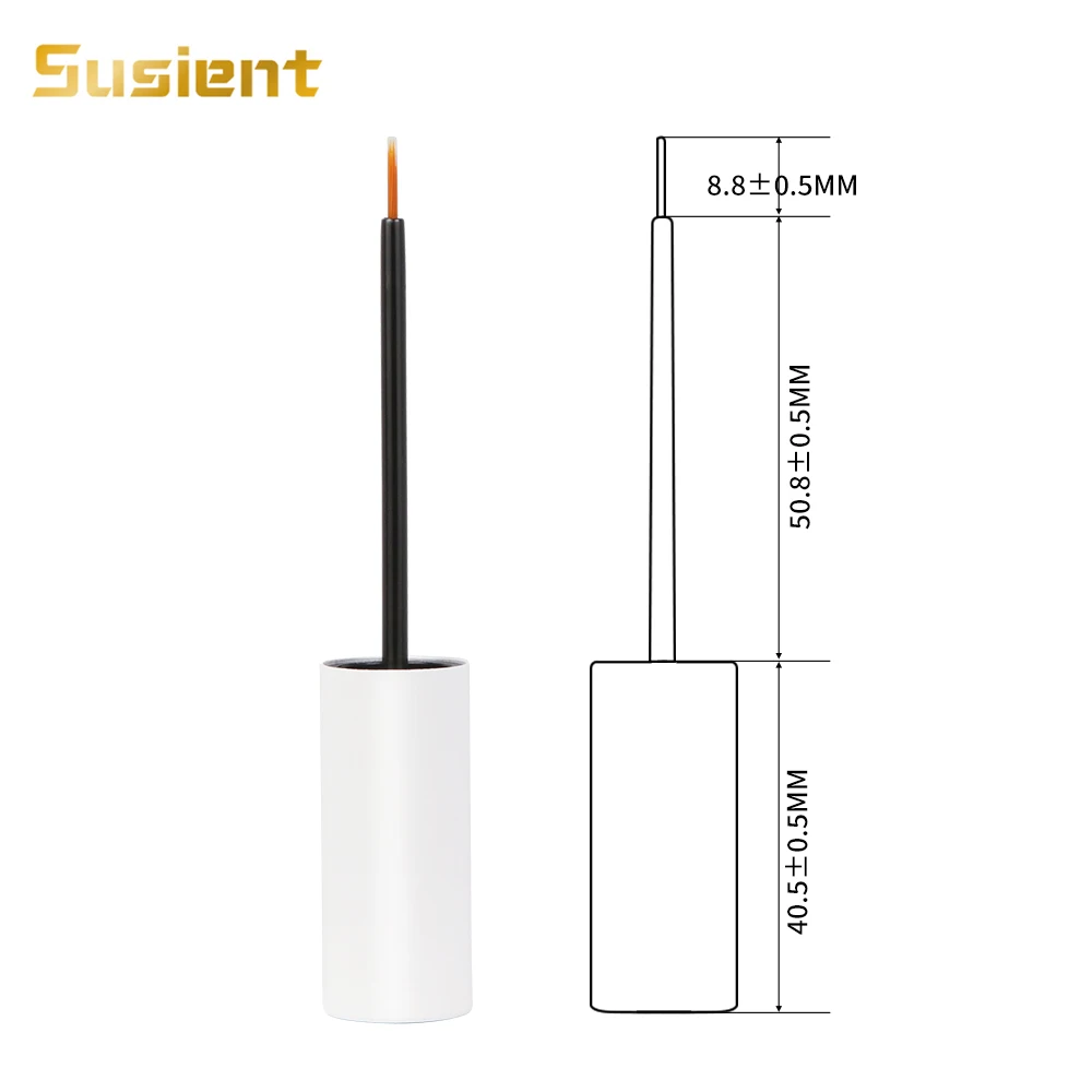 wholesale eyelash tube eyeliner pen custom logo lip gloss tubes empty liquid eyeliner bottle lip glaze tube with brush