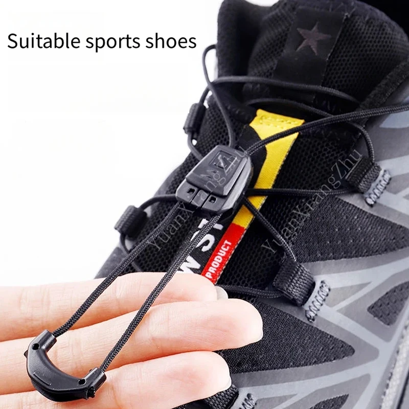 No tie Shoe laces Round Tennis Laces Without ties Adult Kids Quality Running Sneakers Shoelaces Black White Shoe accessories
