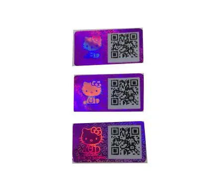 QR-код с номером на заказ 3d Голограмма наклейка против подделки лазерная этикетка