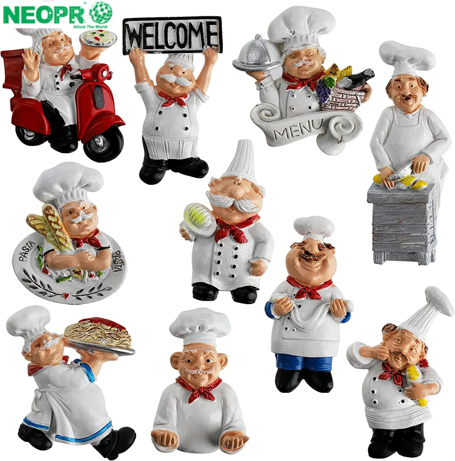 3D PVC Soft Fridge Magnet chef design magnetic sticker Hot Sale Custom Fridge Door Magnets Sticker