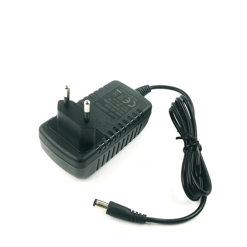 wholesale eu plug 24w 12v2a dc 5.5*2.1mm adaptor 12v 2amp ac dc adapter for cctc led strip