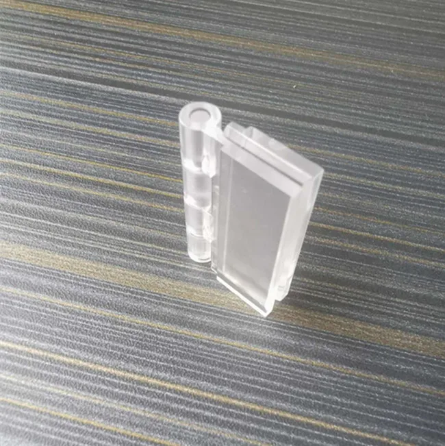 
32x38mm 25x34mm Yiwu clear small acrylic hinges strong plastic cabinet door hinges 