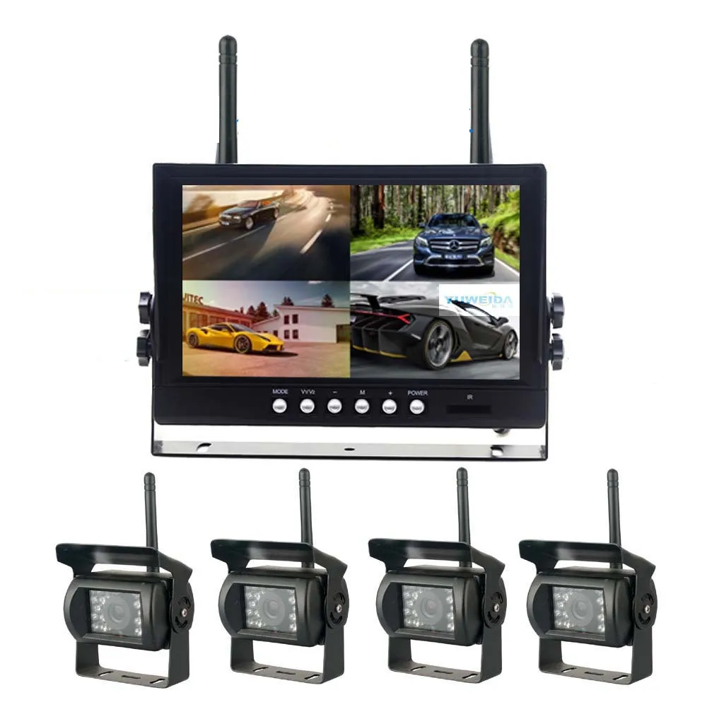 1280x720 High Definition AHD Wireless Truck DVR Monitor Night Vision Reverse Backup Recorder Wifi Camera For Bus Car