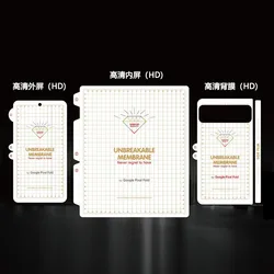 Flexible Hydrogel Film For Pixel Fold Screen Protectors Unbreakable Membrane TPU Film For Google Pixel Fold Screen Protector