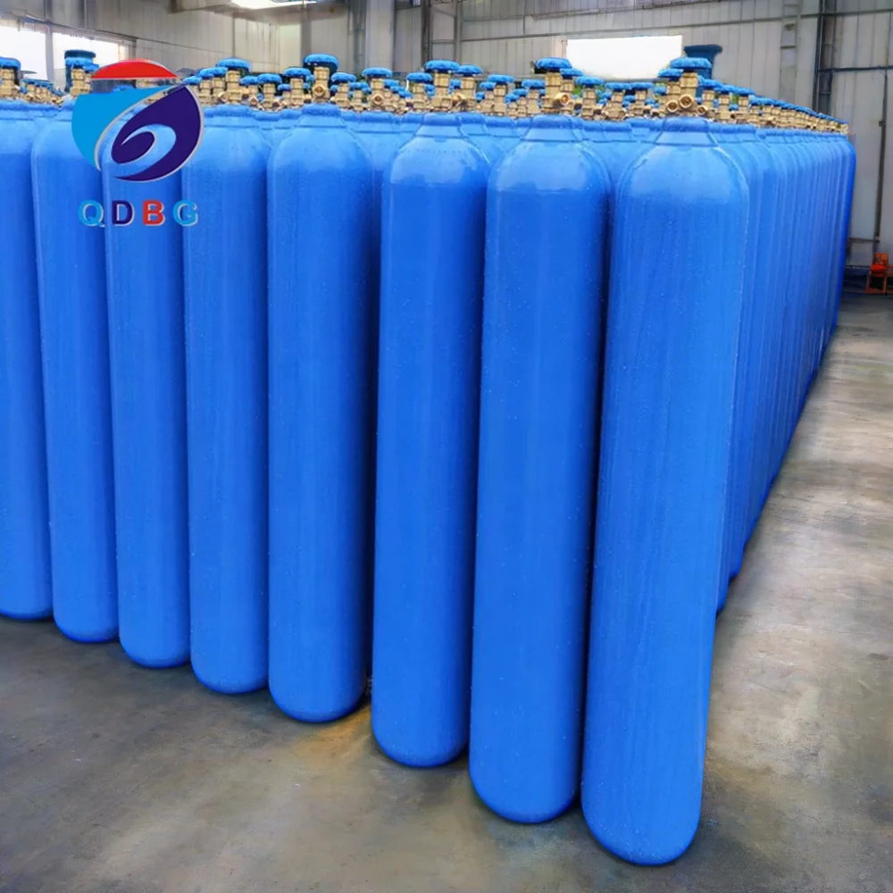 ISO9809-3 Standard Oxygen Helium CO2 Seamless Steel Cylinder Safe Quality 15-90L for Medical Device
