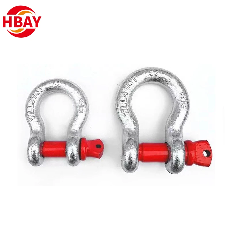 ANYUE Hot Sale Wholesale US Type G209 Screw Pin Bow Shackle For Lifting and Ship
