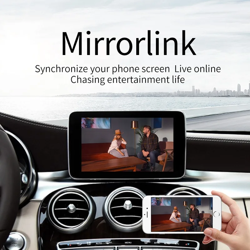 Apple Carplay Android авто мультимедиа lvds видео интерфейс для Mercedes W205 A/B/C/GLA/GLC 260/300 NTG 4 5 7