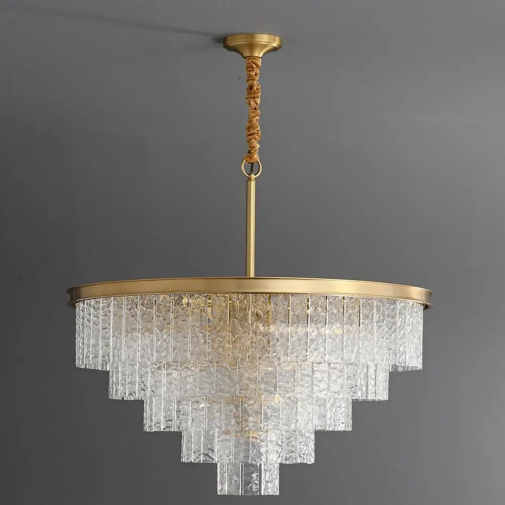 KABO brass chandelier lighting designer stylish with textured glass chandeliers ceiling luxury brass