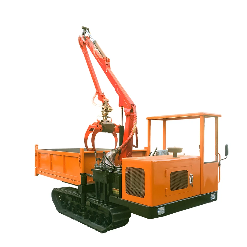 Powerful Machines Equipment Forest Log Grabber Trailer Crawler Wood Grabber on Sale