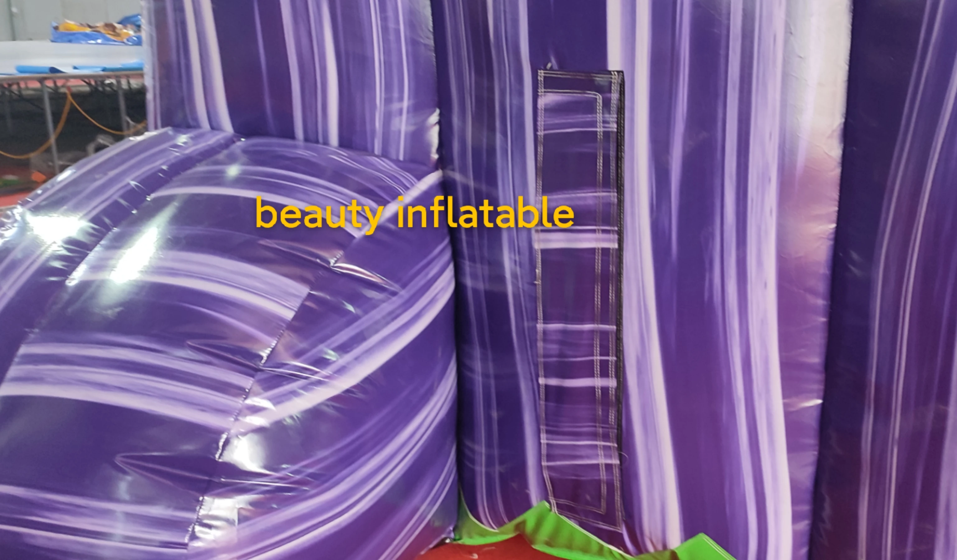 purple crush inflatable palm tree wet and dry 18 ft tall screaner adult waterslide water surf slide toboganes