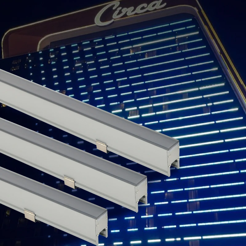 innovation media lamp 12w 18w rgbw 4 in1 Acrylic led linear light for building facade lighting