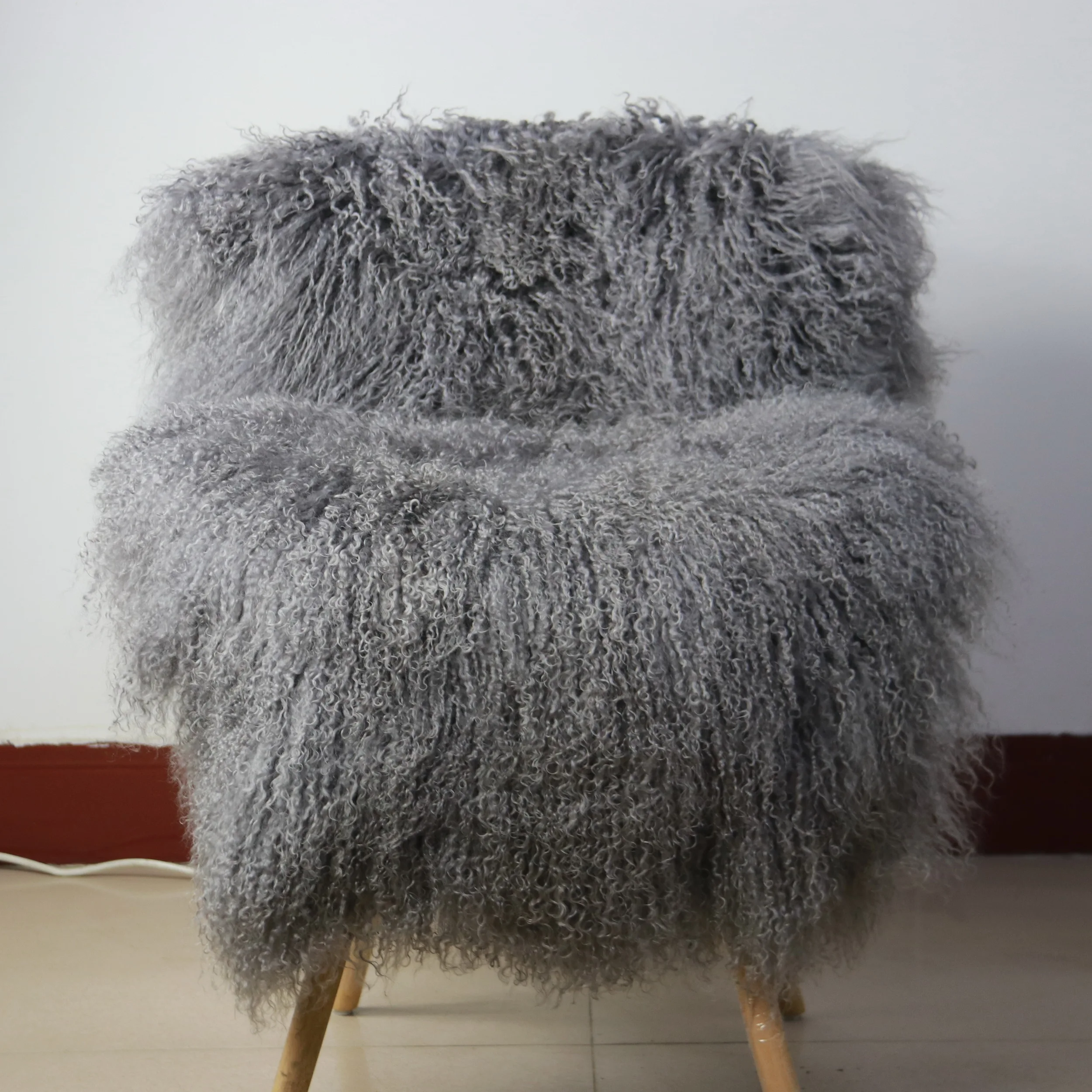 Curlyfur Прямая поставка с завода 120x60 см монгольская меховая пластина из овчины
