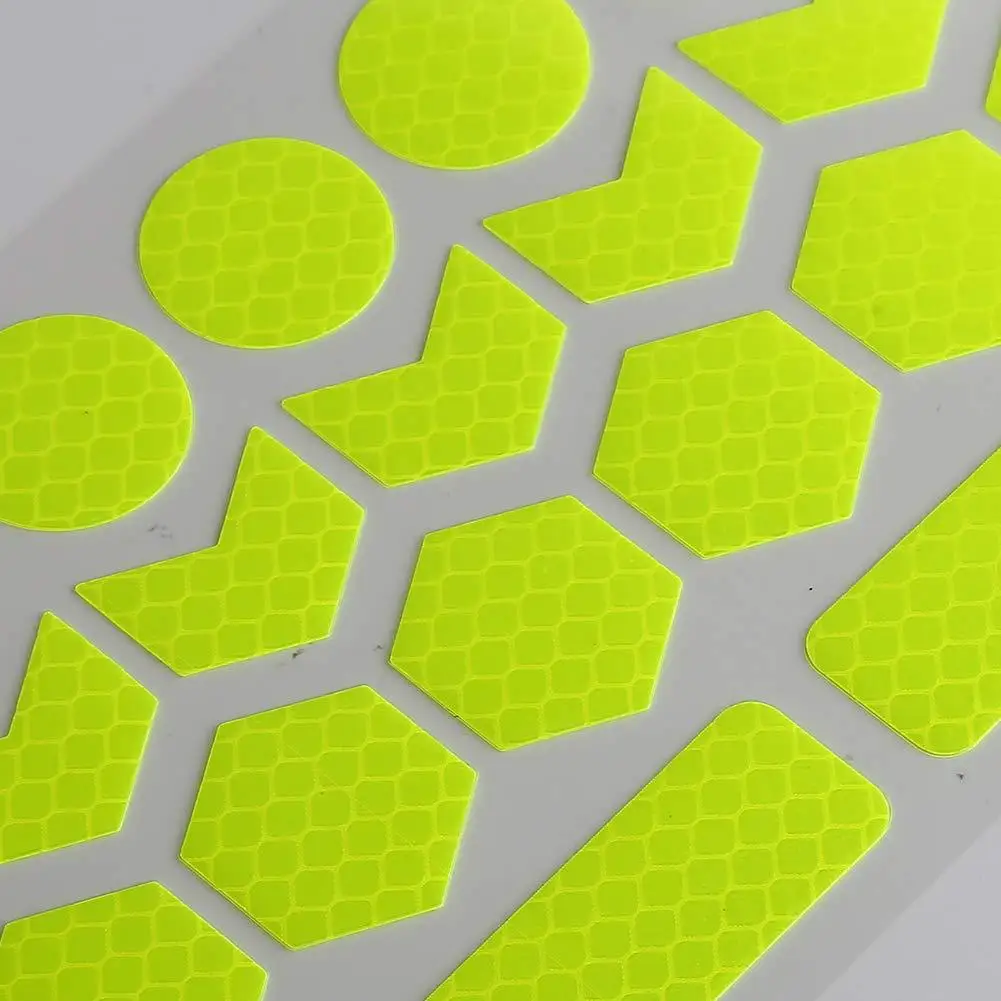 Бесплатный образец отражающие наклейки виниловые велосипедные самоклеящиеся отражатели автомобильные/велосипедные с логотипом