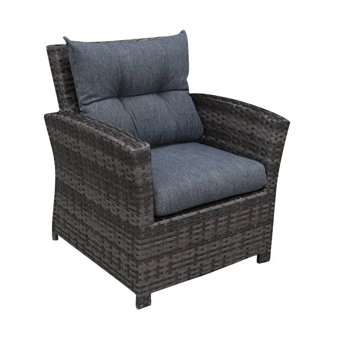 Aluminium Tube Outdoor Single Sofa Garden Furniture