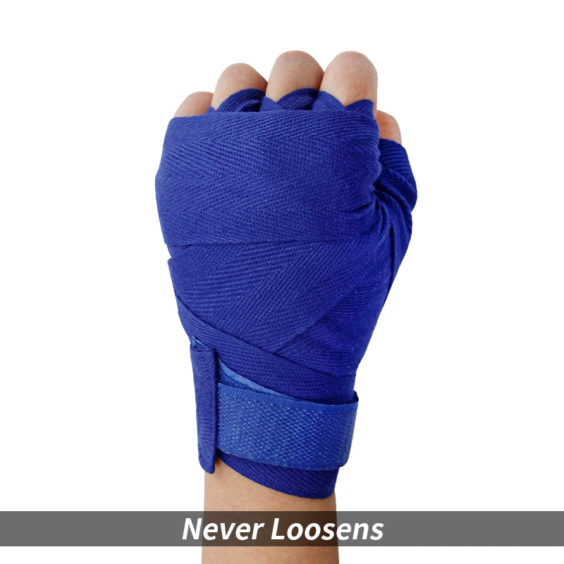 Wholesale high quality cotton and elastic fabric straps professional combat Boxing Bandage