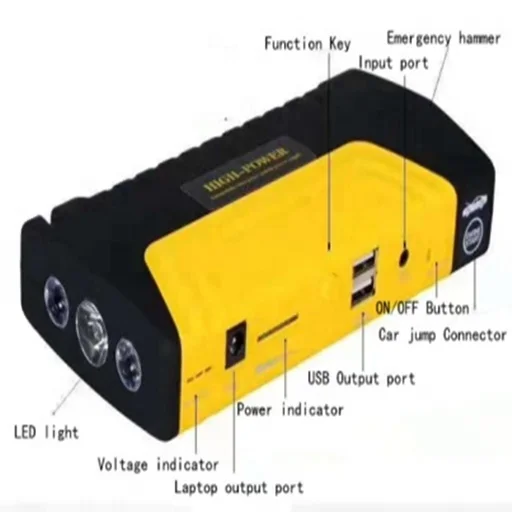 USB 5V Booster Cable 6000mAh Power Supply For Emergency Starting Of The Car