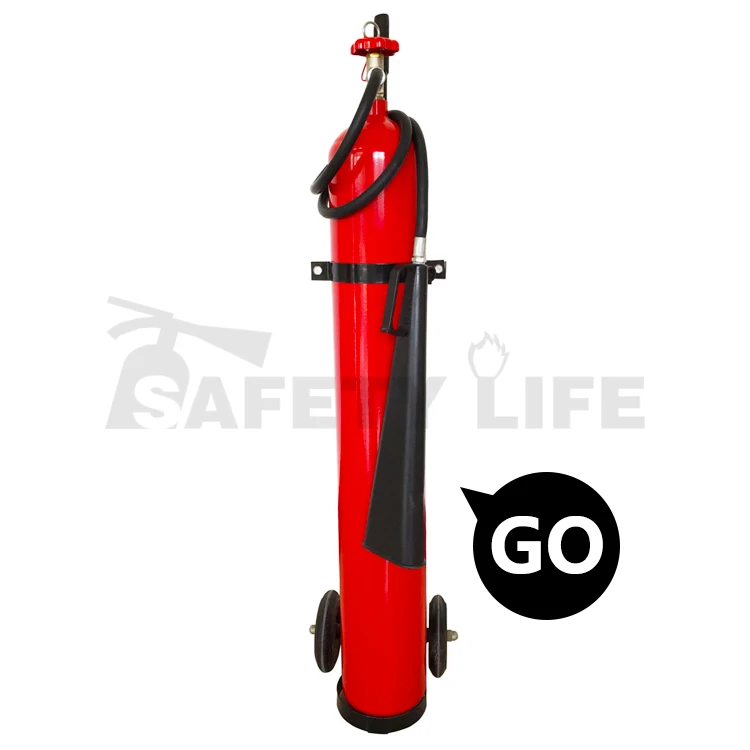 Two wheels type 12kg 20kg 25kg co2 fire extinguisher