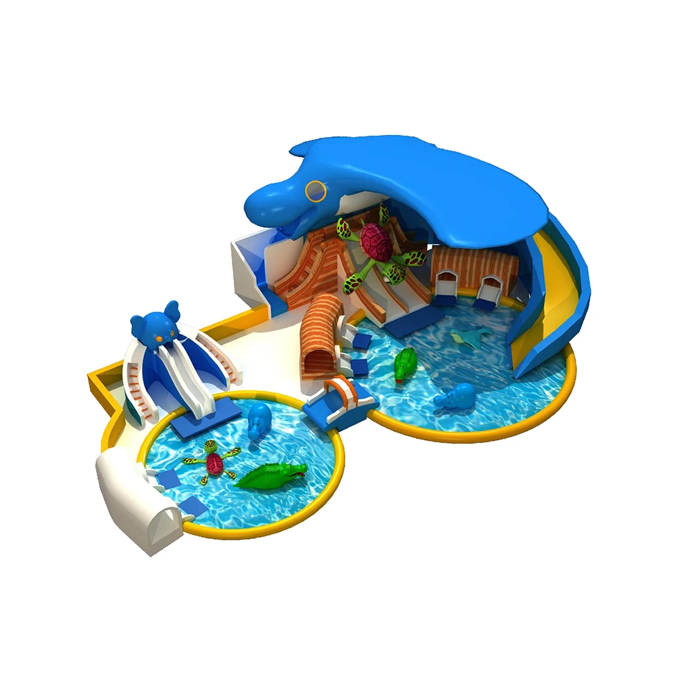 Children Play Ground Outdoor Pool Playground Complete Amusement Facilities  Set For Children Small Play Set