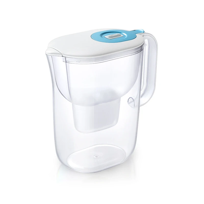 Hot sale nsf certified alkaline water filter pitcher for hard water with replacement cartridge filter jug