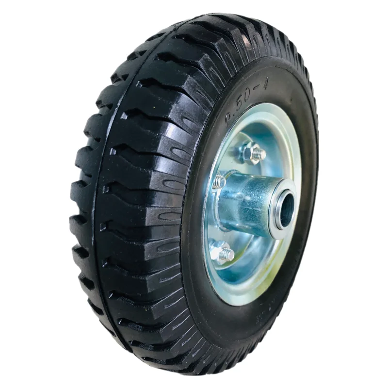 Manufacturer Wholesale Polyurethane Hot Sale 8inch 2.50-4 Pu Caster Wheel Foam Filled Wheel Lawn Mower Tractor wheels