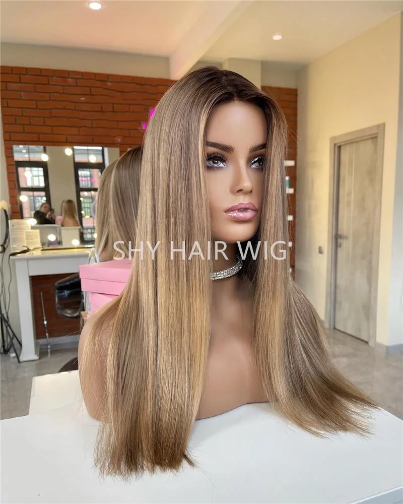 Personal Design Ombre Highlights Sally Beauty Supply Honey Blonde Wig Human Hair Blonde Real Human Hair Wig