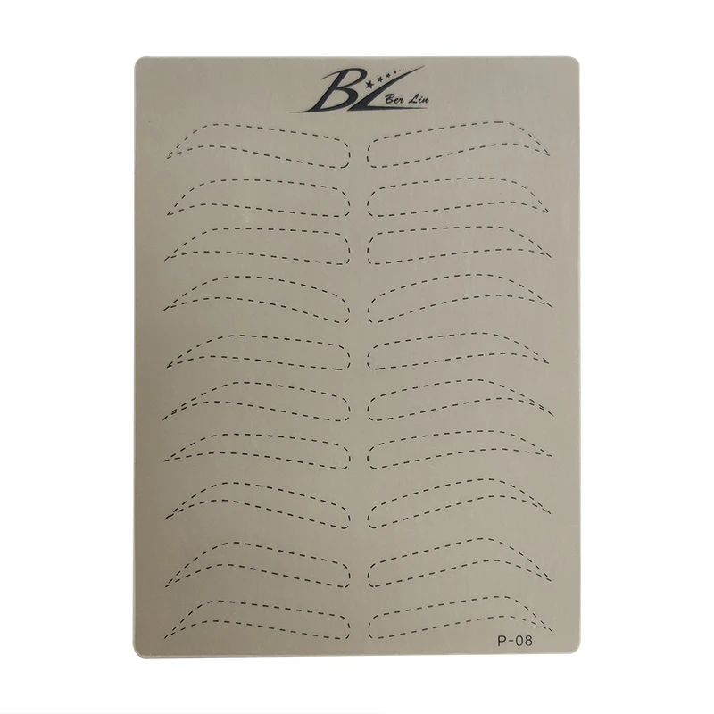 BL New Arrival Double Side Inkless Permanent Makeup Eyebrow Practice Skin Pad