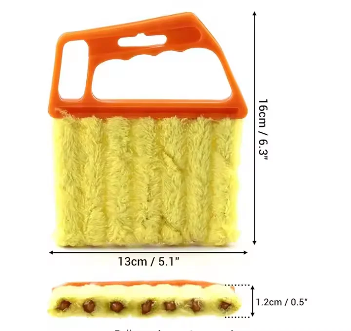 Dusting Cleaner Tool for Window Shutters Washable Mini Dust Cleaner Brush Air Conditioner Duster Dirt Cleaner for Housework
