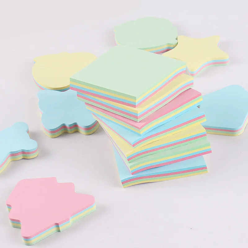 High Quality Customized Printing Recyclable Sticky Note School Stationary Different Shaped Sticky Note Memo Pad