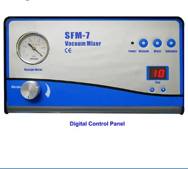 Compact Vacuum Mixer with Vibration Stage & Two Containers (150 & 500ml) for Battery Electrode Slurry Mixing