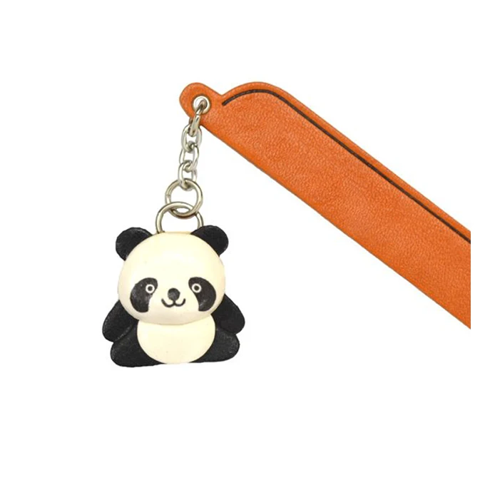 Boutique personalized cute wholesale custom made flat leather bookmarks