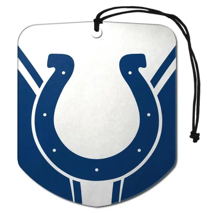 High quality INDIANAPOLIS COLTS Hanging Car Air Freshener Odor Eliminator Shield Design with Team Logo